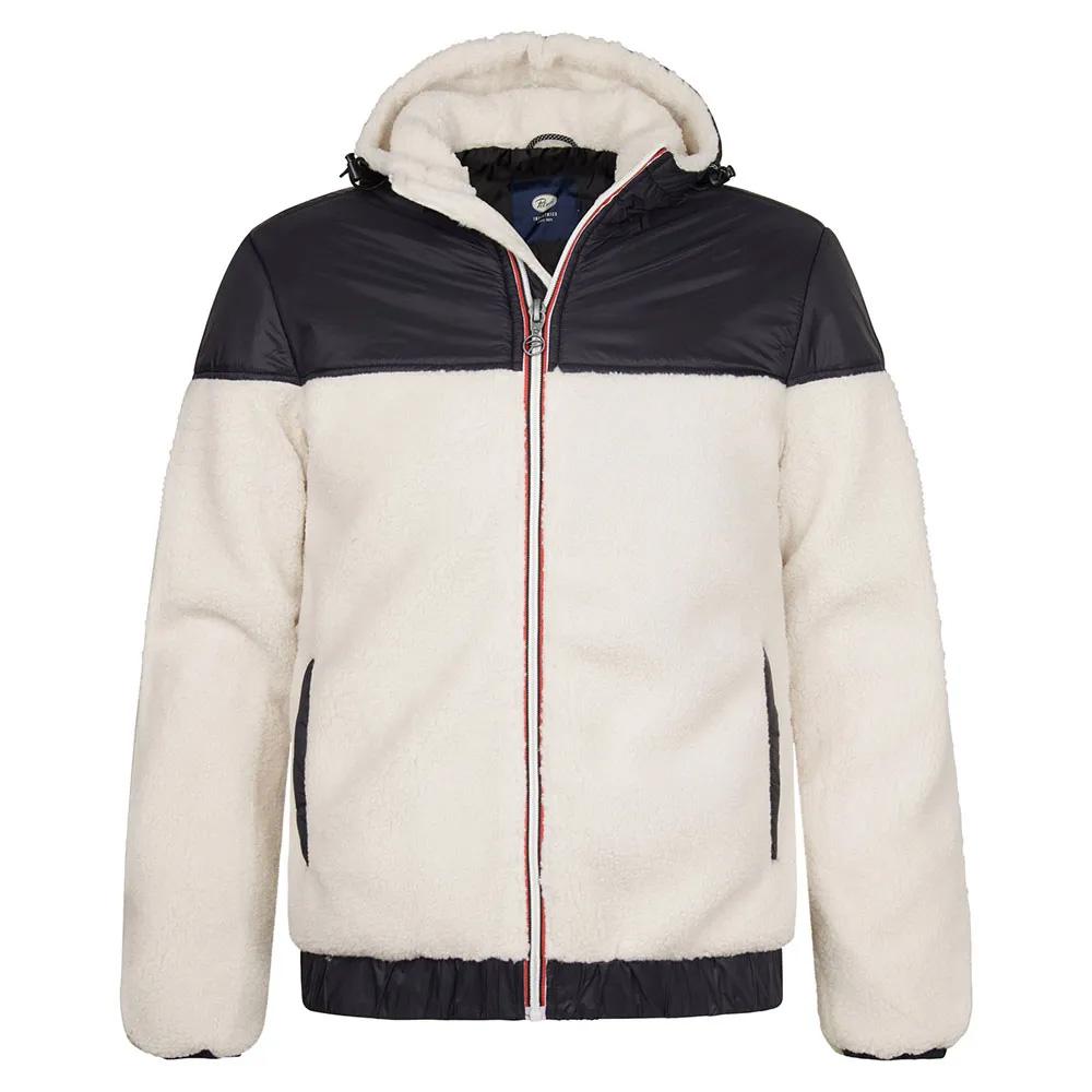 Veste Blanche/Noir Homme Petrol Industries JAC202 pas cher