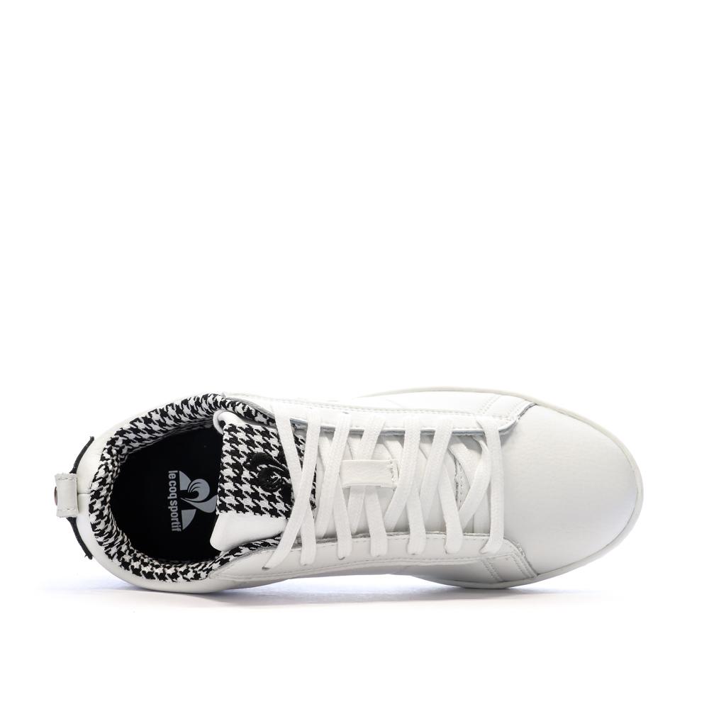 Baskets Blanc Femme Le Coq Sportif Court classic vue 4