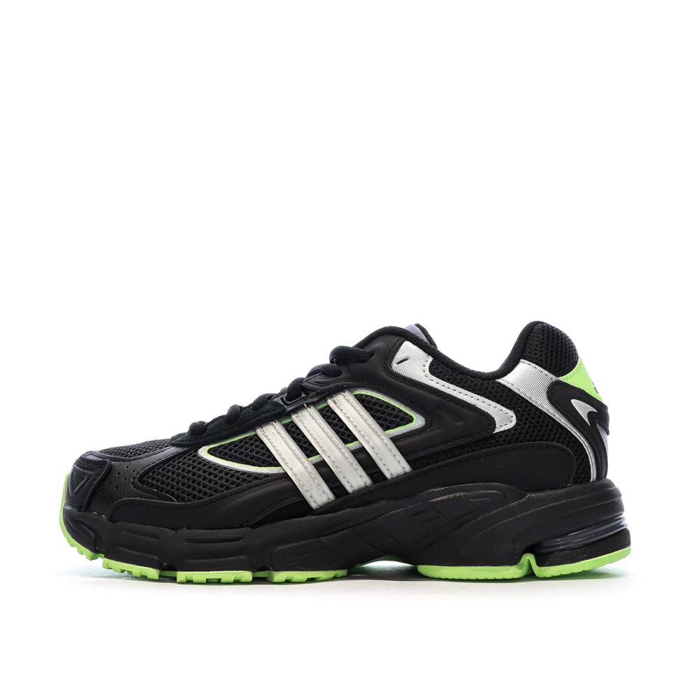 Basket Noir/Vert Femme Adidas Response pas cher