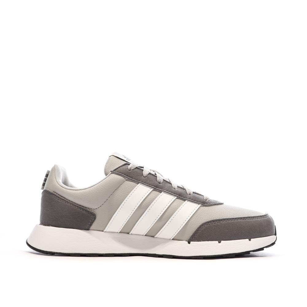 Baskets Grise Homme Adidas Run50s vue 2