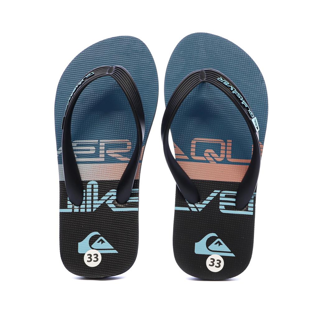 Tongs Noir/Bleu Garçon Quiksilver Java Quik vue 3