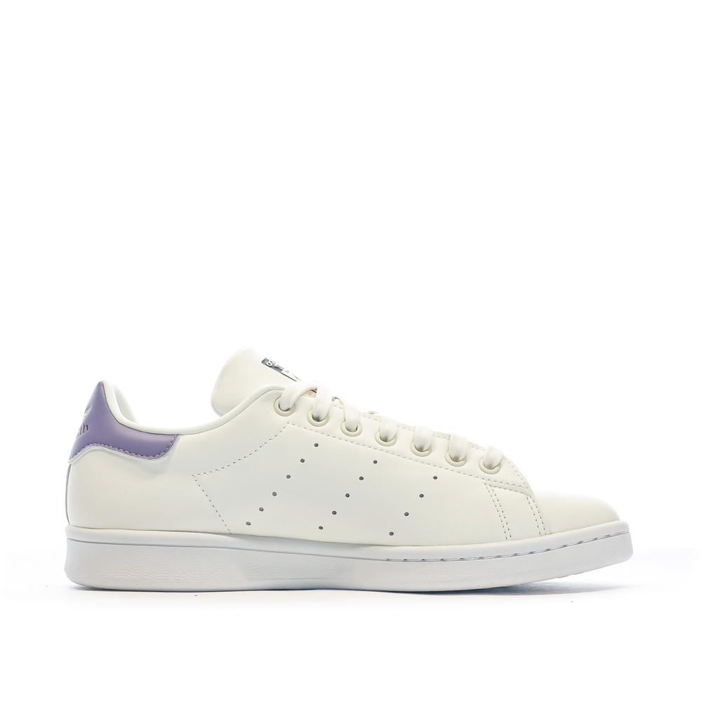 Baskets Blanches Femme Adidas Stan Smith Owhite vue 2