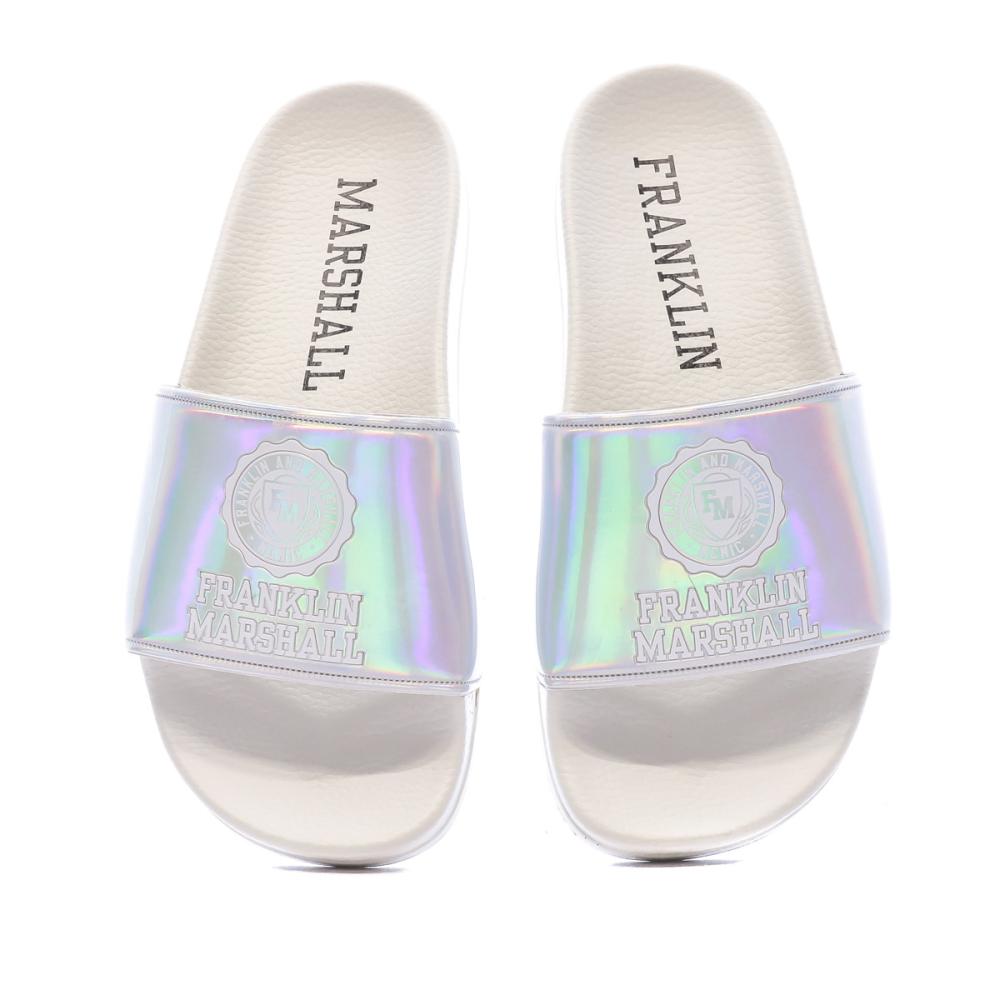 Claquettes Argent Femme Franklin & Marshall Slipper Rainbow vue 3