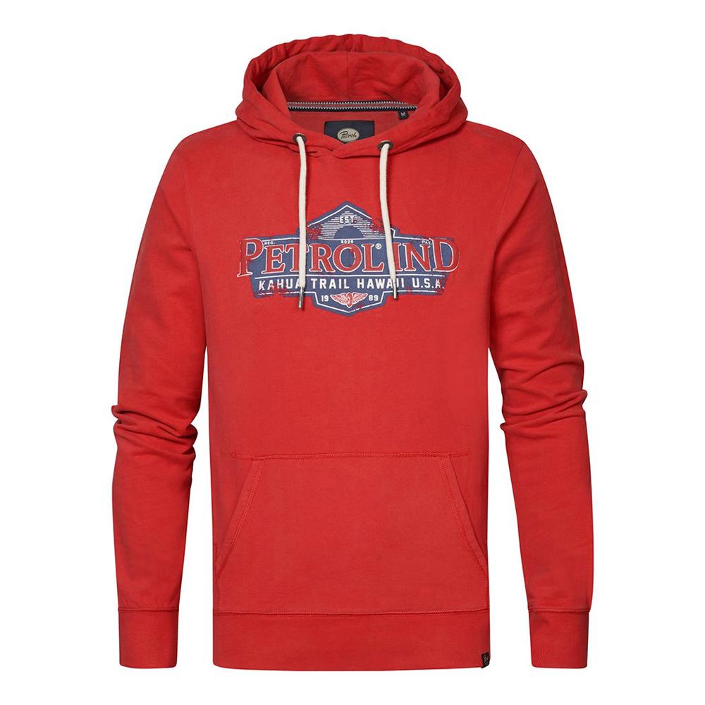 Sweat à Capuche Rouge Homme Petrol Industries Hooded 1040 pas cher