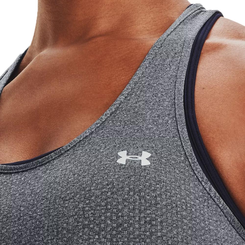Débardeur Gris femme Under Armour Racer vue 3