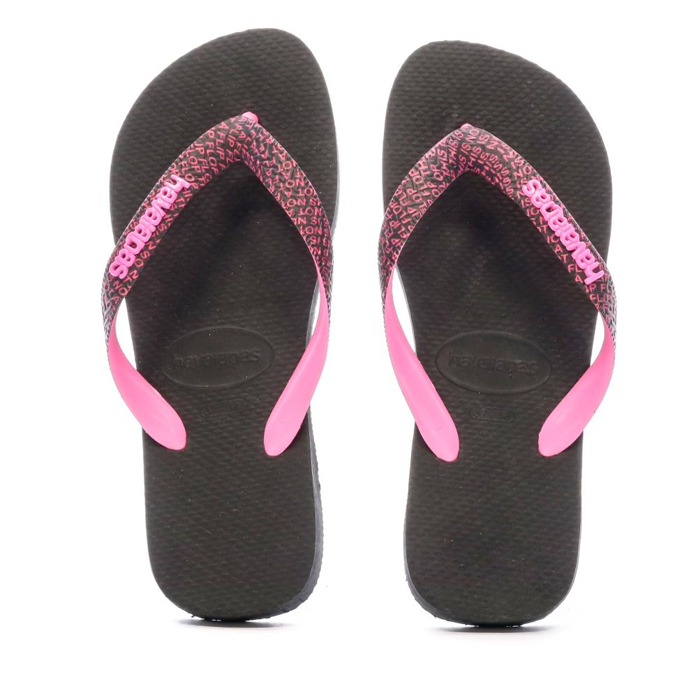 Tongs Noir/Rose Mixte Havaianas Top Bold vue 3