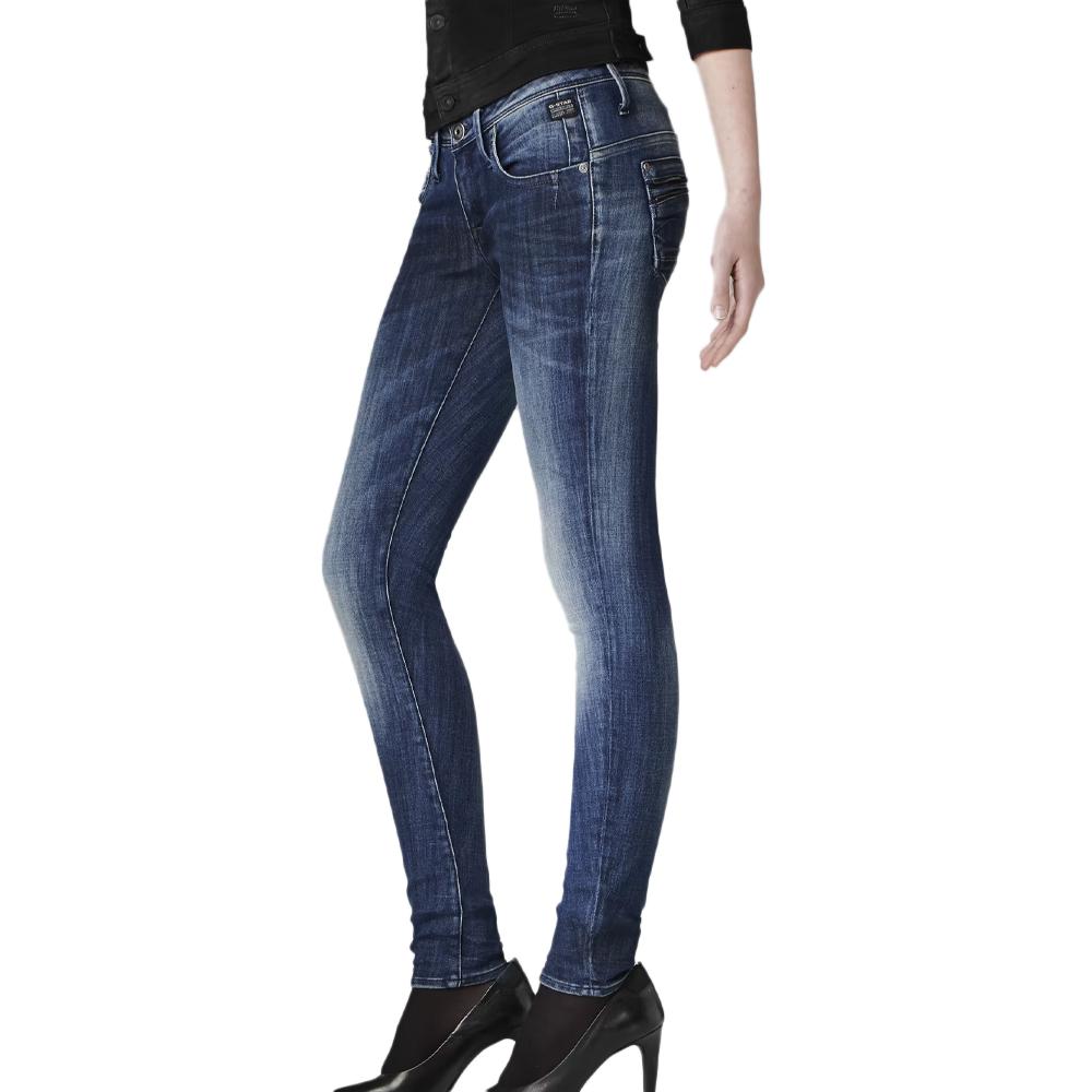 Jean Bleu Délavé Femme G-Star RAW 60826 pas cher