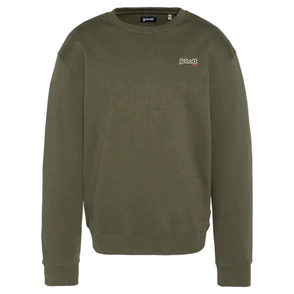 Sweat Kaki Homme Schott Print pas cher