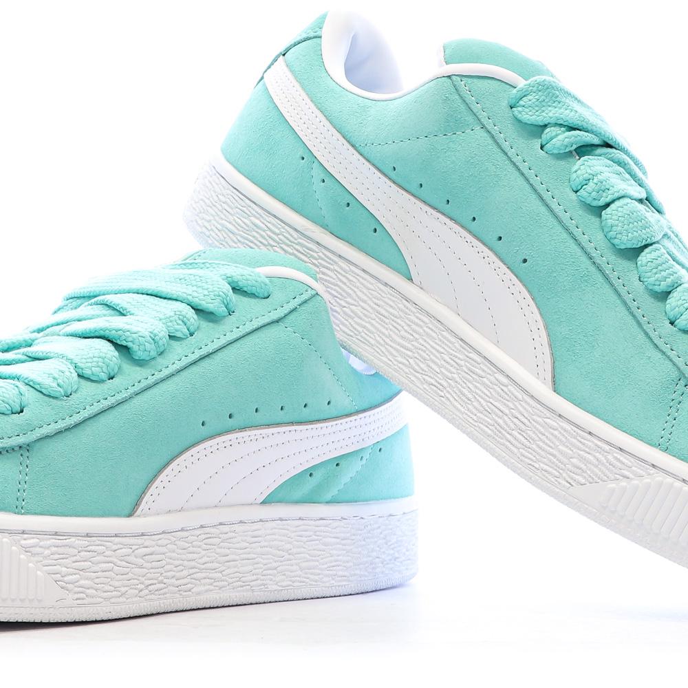 Baskets Turquoise/Blanc Homme Puma Suede XL vue 7