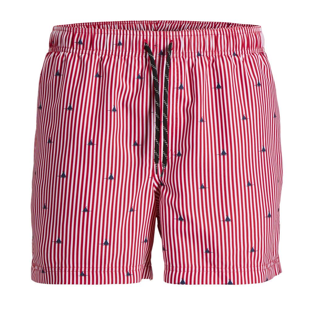Short de bain Rouge Homme Jack & Jones Haruban pas cher