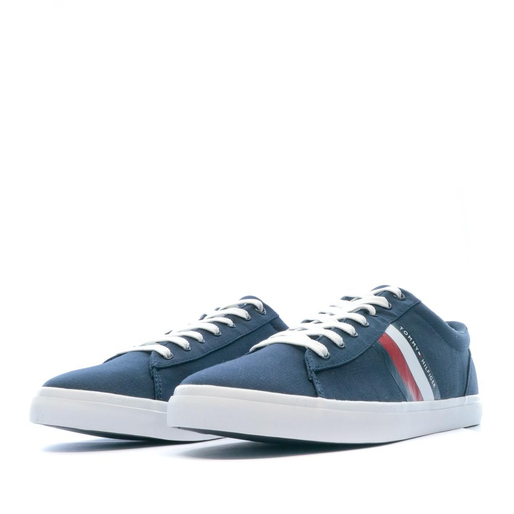 Basket Marine Rayures Homme TOMMY HILFIGER STRIPES DETAIL vue 5