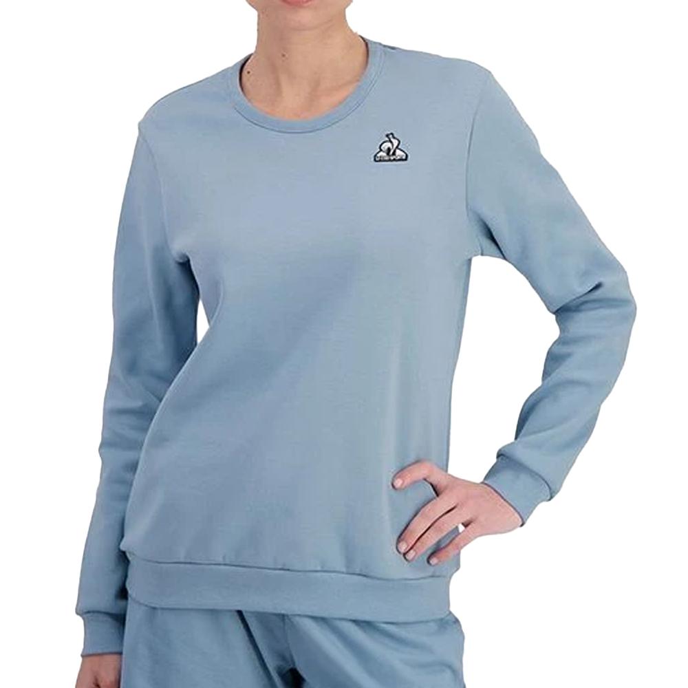 Sweat Bleu Femme Le Coq Sportif Crew pas cher