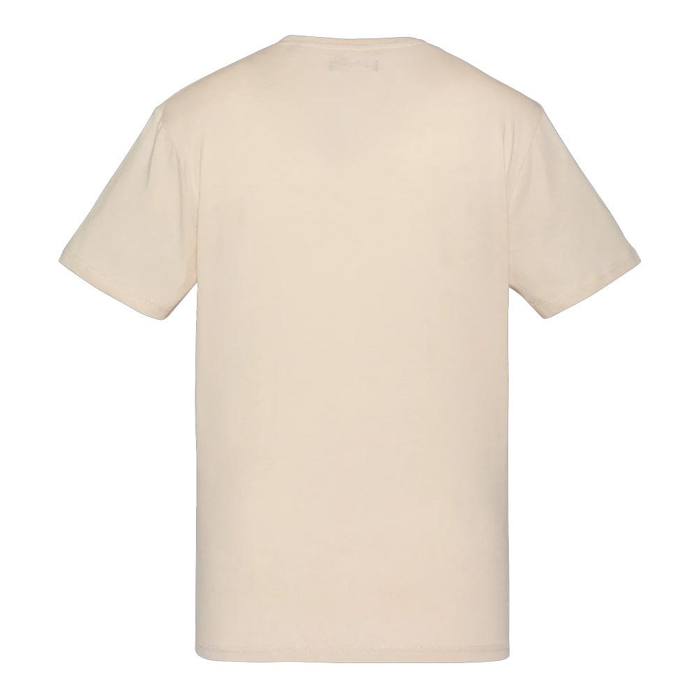 T-shirt Beige Homme Schott EMB vue 2