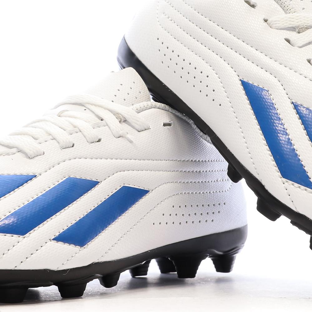 Chaussures de foot Blanc/Bleu Garçon Adidas Deportivo Ii Fxg J vue 7