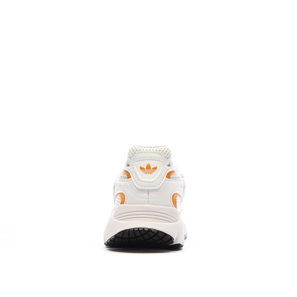 Baskets Blanches/Oranges Femme Adidas Ozmillen vue 3