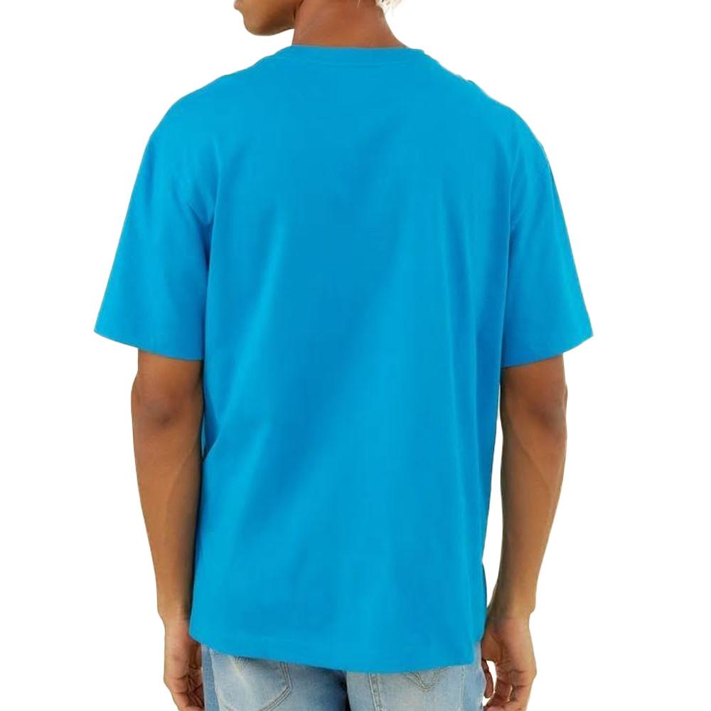 T-shirt Bleu Homme Guess Ovrszd Racer vue 2