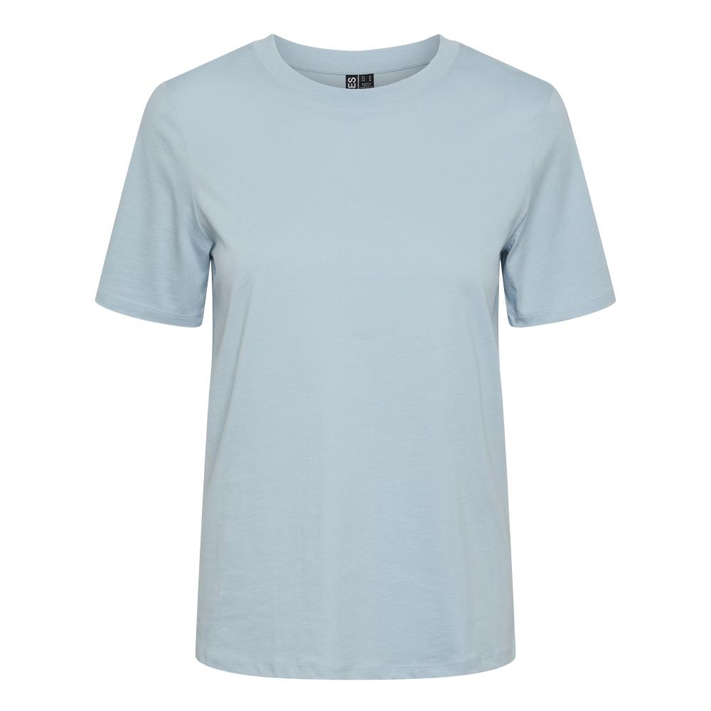 T-shirt Bleu Femme Pieces Ria pas cher
