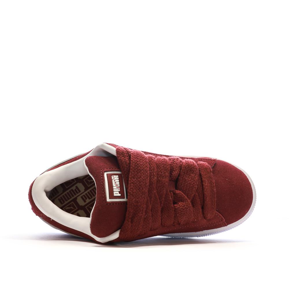 Baskets Rouges Femme Puma Suede XL vue 4