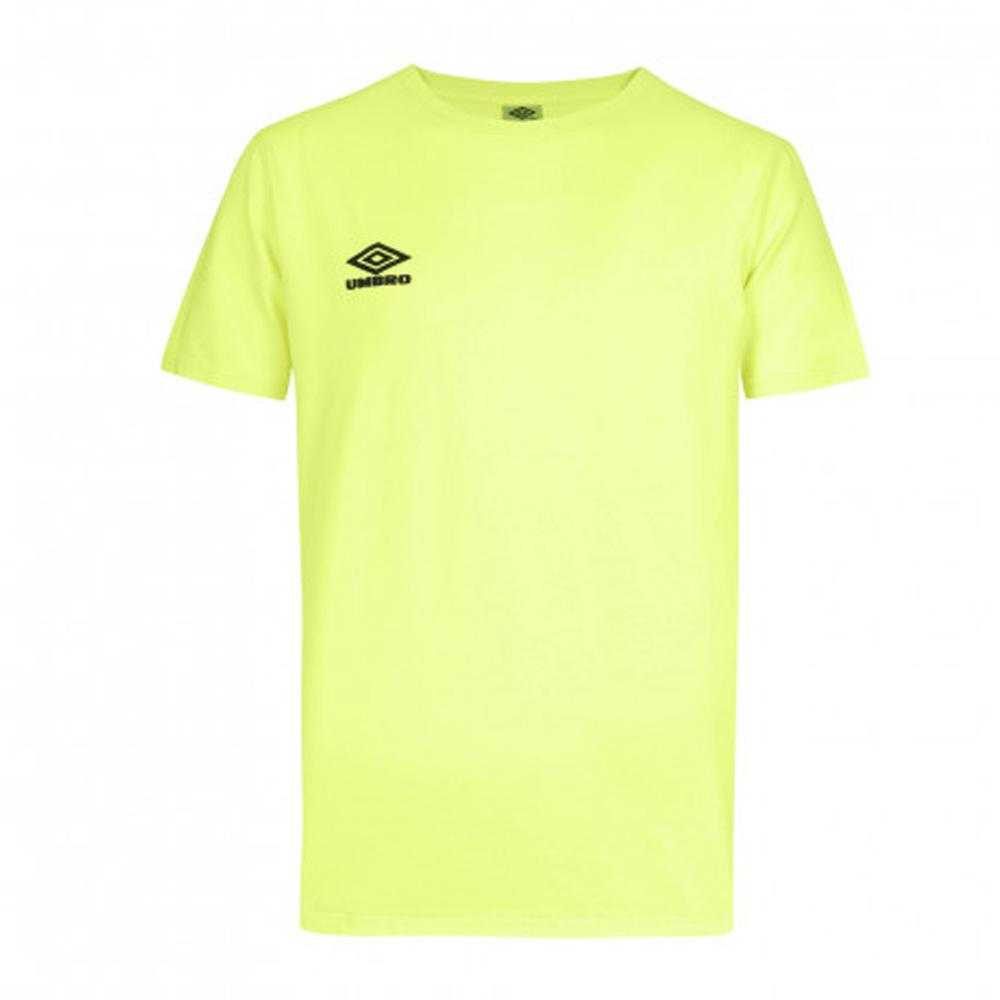 T-shirt Jaune Fluo Homme Umbro Lifestyle Tee 1 pas cher