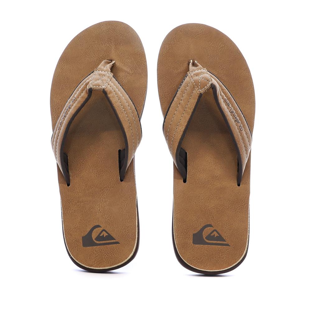 Tongs Marron Homme Quiksilver Carver Nubuck vue 3