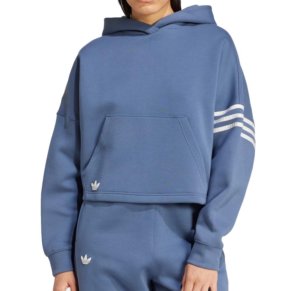 Kapuzenpullover Blau Damen Adidas Neucl günstig