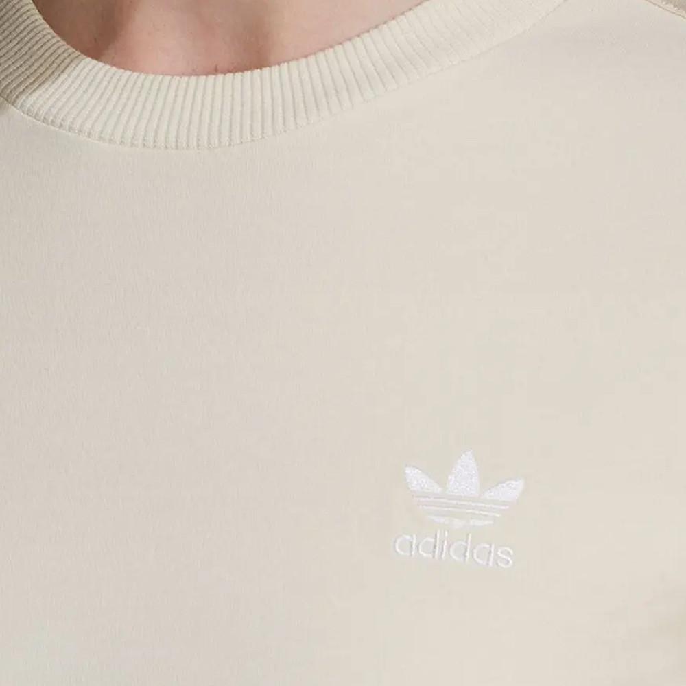 T-shirt manches longues Beige Femme Adidas Crop vue 3