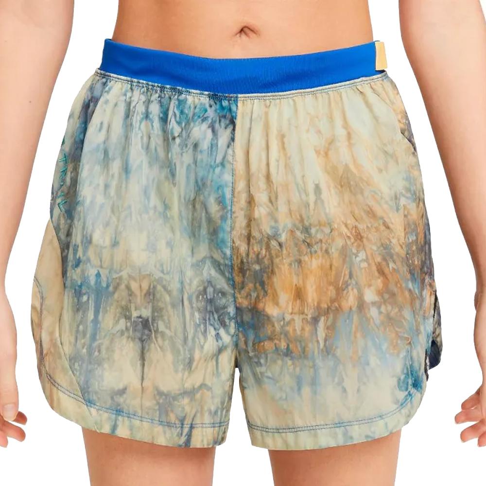 Short Vert/Bleu Femme Nike Repel pas cher
