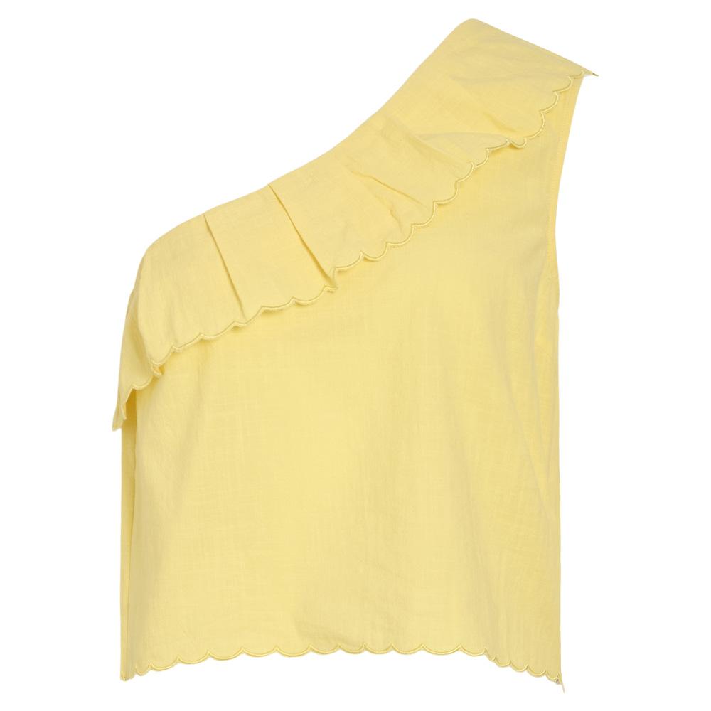 Débardeur Jaune Femme Vila Fernanda pas cher