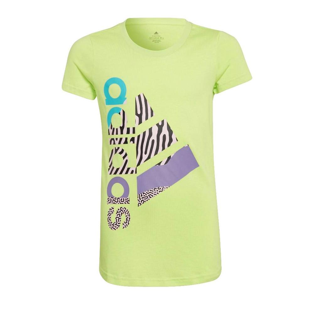 T shirt Vert Fille Adidas HA4031 Espace des marques
