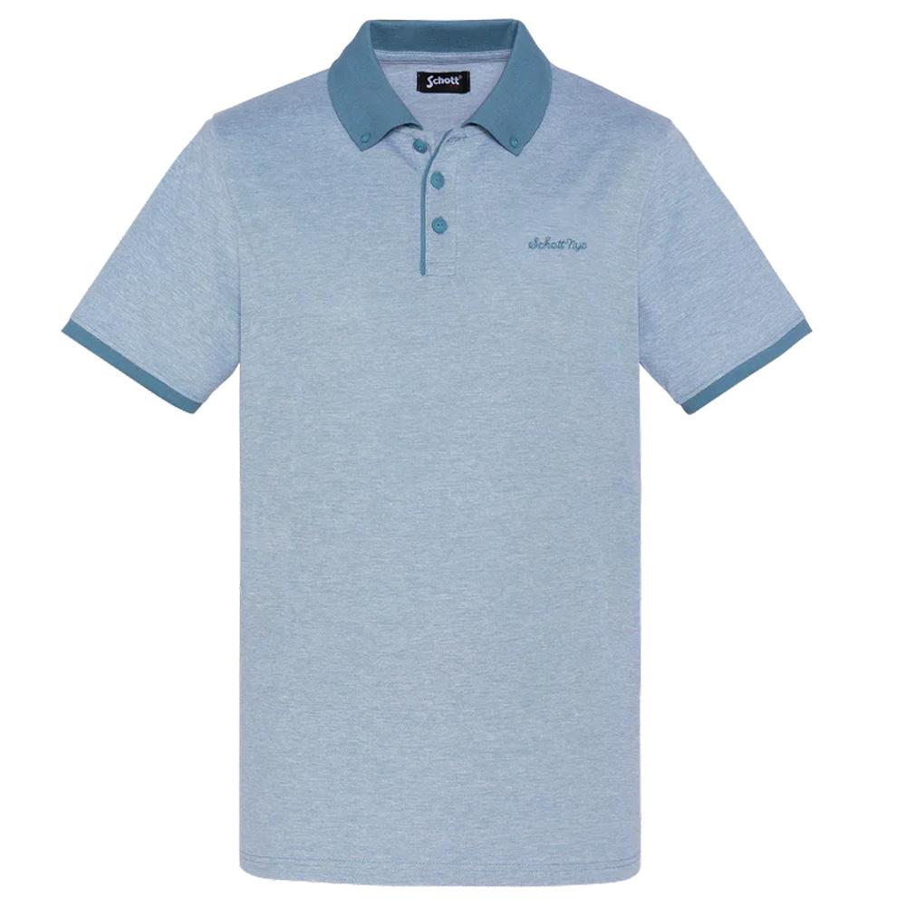 Polo Bleu Clair Homme Schott PSPENY pas cher