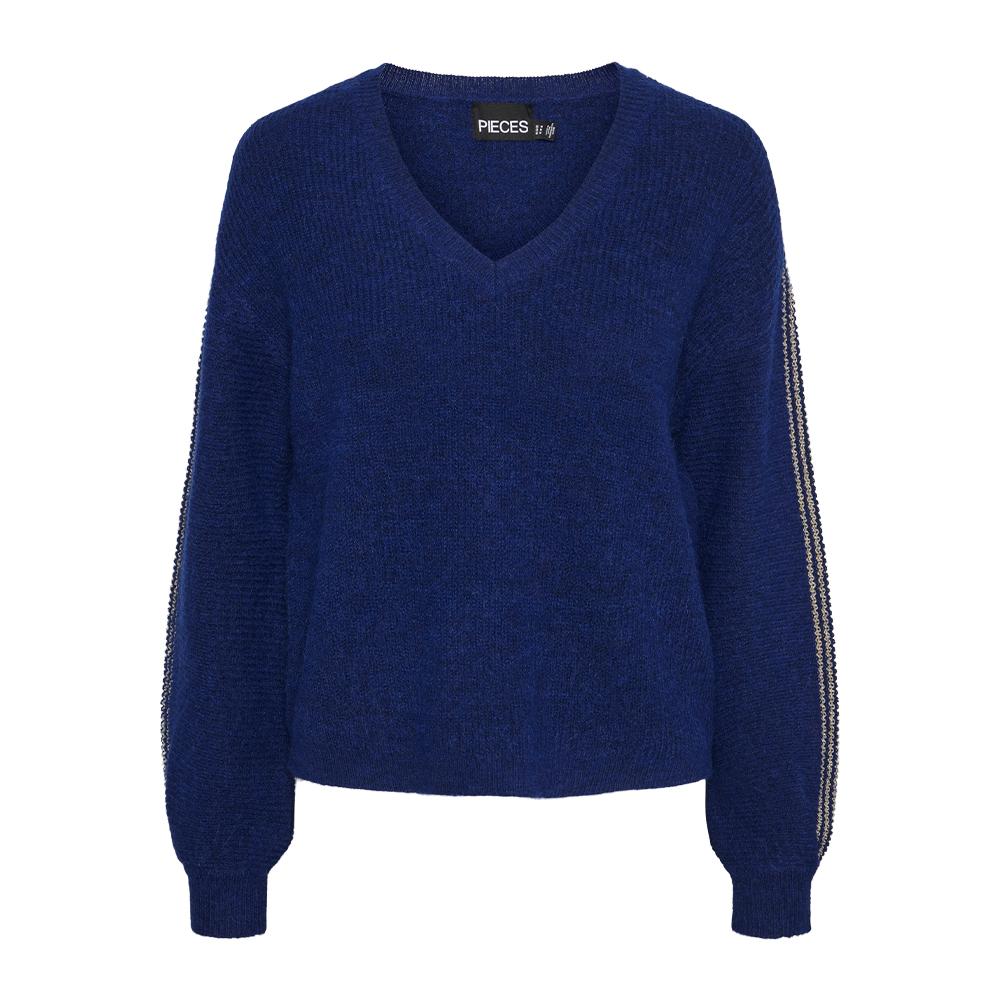 Pull Bleu Femme Pieces Nibe pas cher