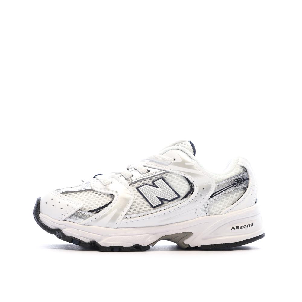 New Balance 530 Baskets Blanches Enfant IZ530SB1 pas cher