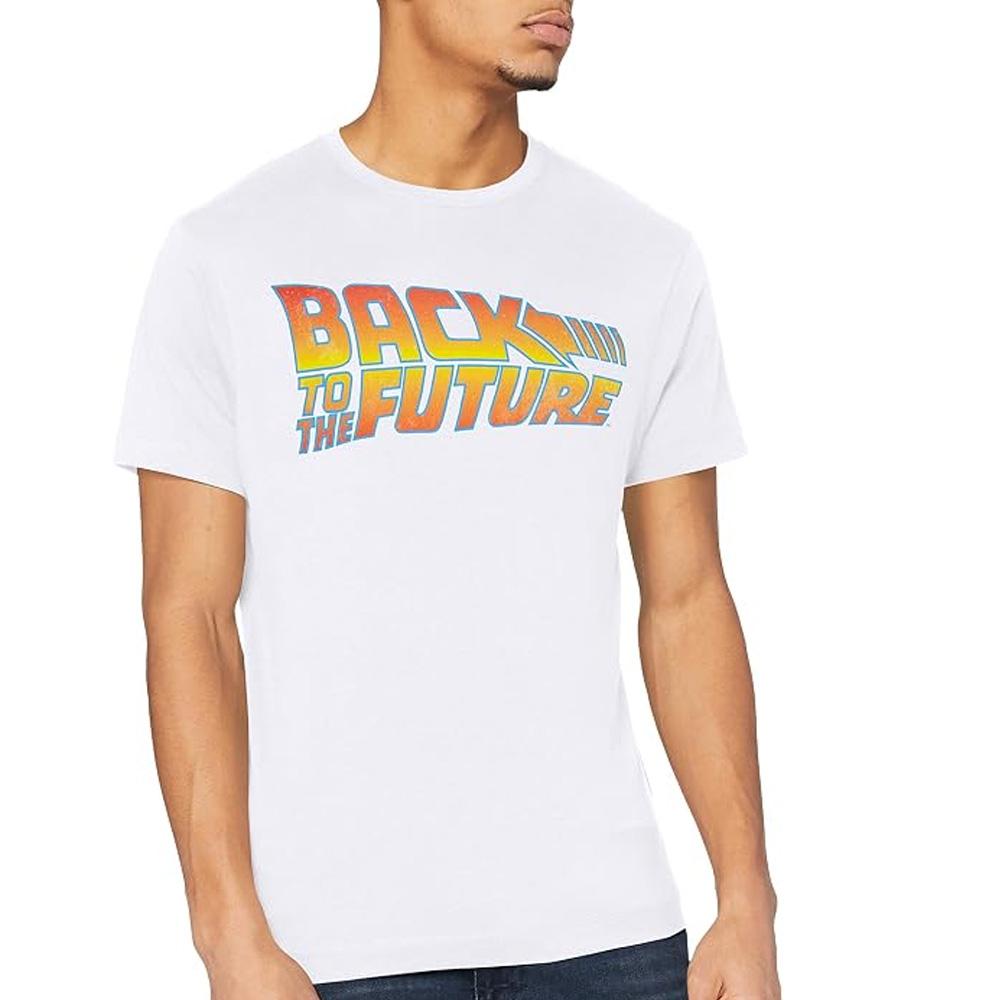 T-Shirt Blanc Homme Back To The Future pas cher