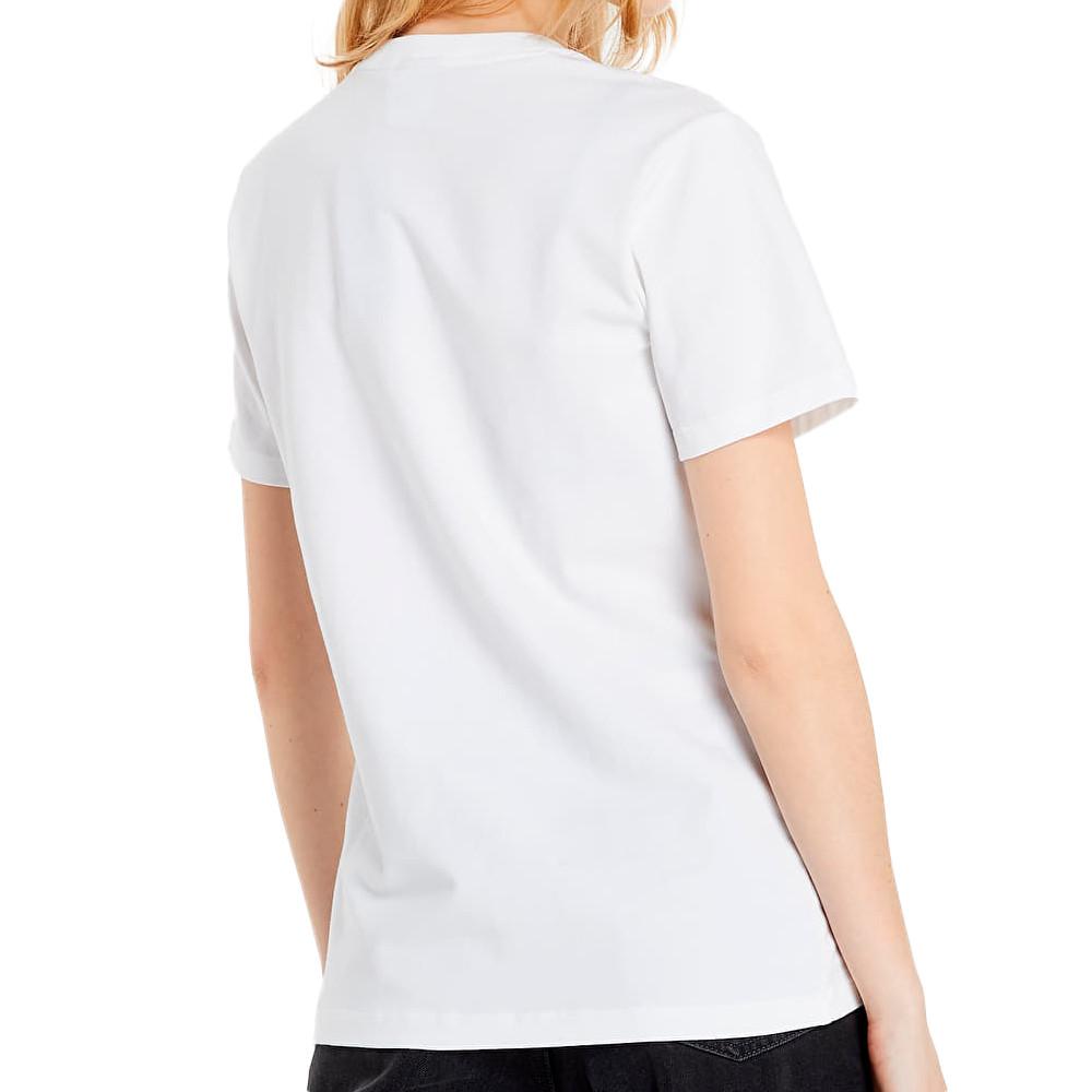 T-shirt Blanc Femme Adidas Boyfriend vue 2
