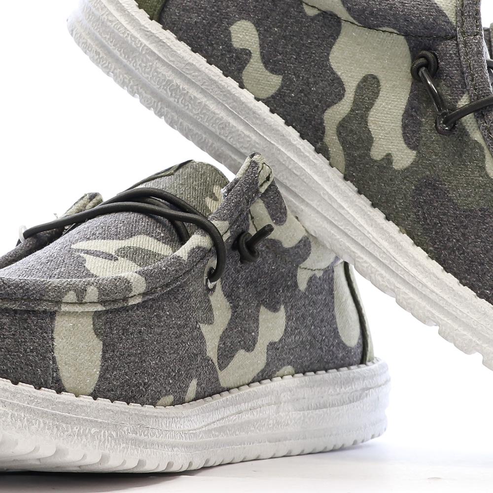 Chaussures Militaire Kaki Homme Hey Dude Camo vue 7