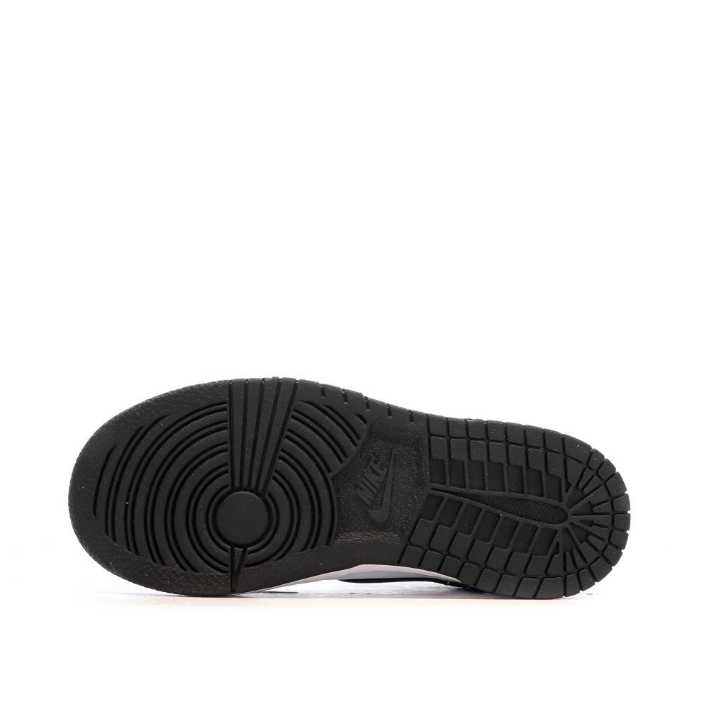 Baskets Blanches/Noires Garçon Nike Dunk Low vue 5