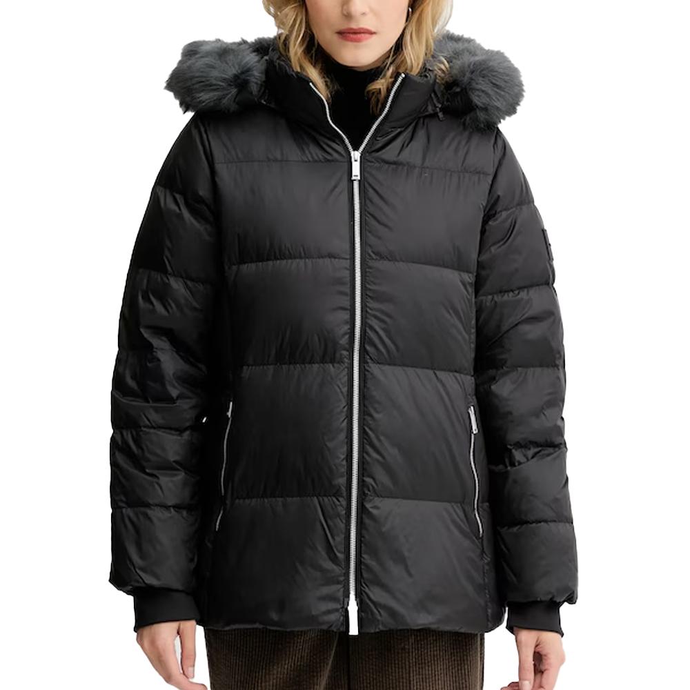 Doudoune Noir Femme Calvin Klein Jeans Mid Down pas cher