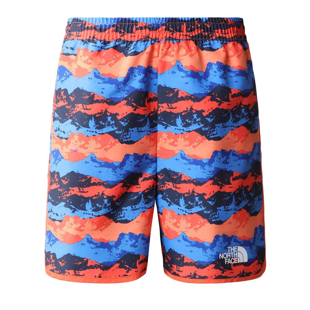 Short Rouge/Bleu Garçon The North Face Amph pas cher
