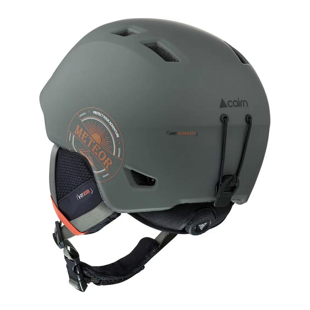 Casque Kaki/Orange Mixte Cairn Meteor Forest Night Hipster vue 2