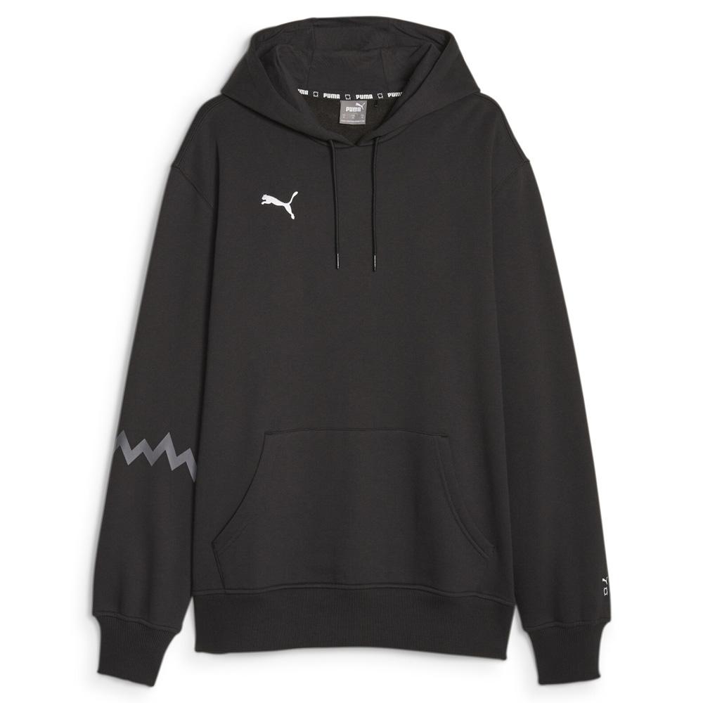 Sweat Noir Homme Puma Hoops Team Hoodie pas cher