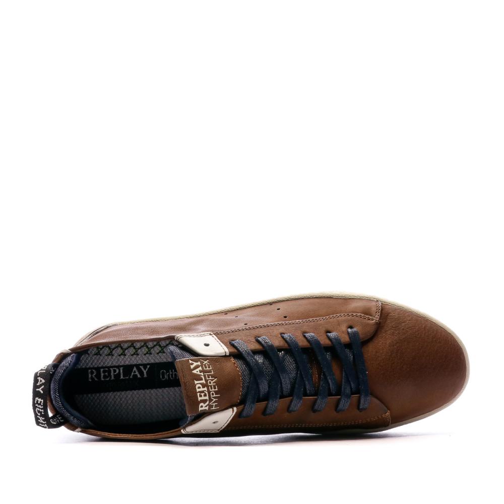 Baskets Marron Homme Replay city vue 4