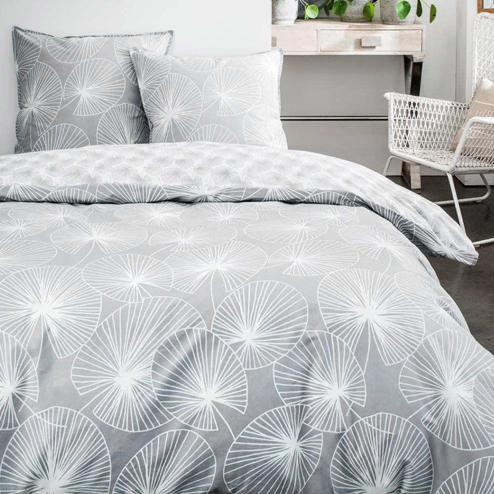 Housse de Couette Gris/Blanc Today 220x240 57 Fils pas cher