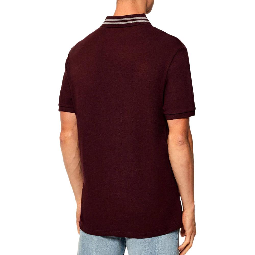 Polo Marron Homme Calvin Klein Jeans Pique vue 2