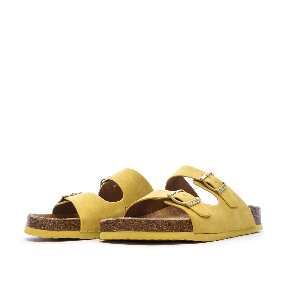 Sandales Jaune Femme Chattawak Orphée vue 6