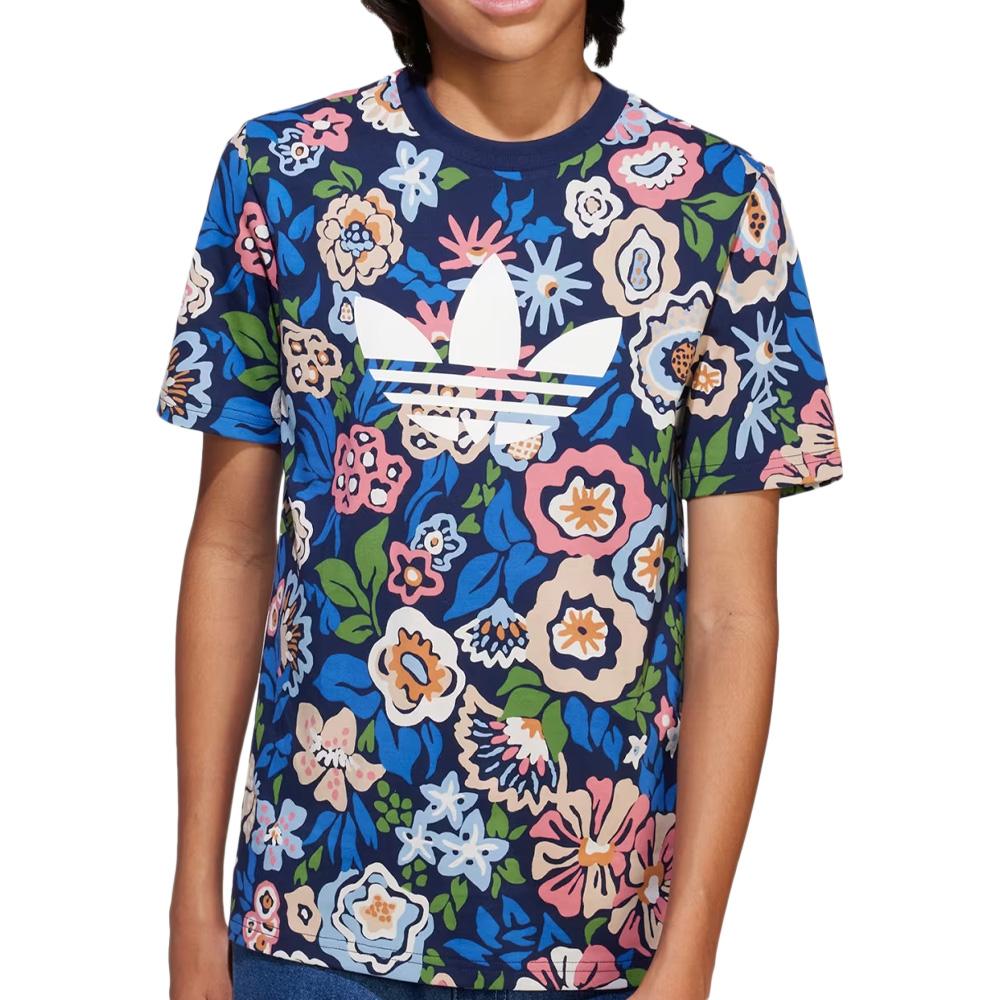 T-Shirt Bleu Junior Adidas JD0527 pas cher