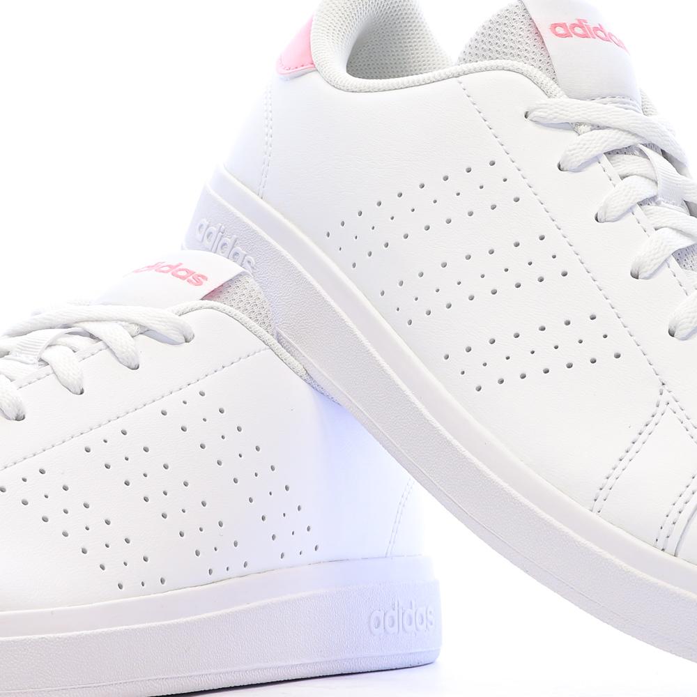 Baskets Blanches Fille/Femme Adidas Advantage Base 2.0 vue 7
