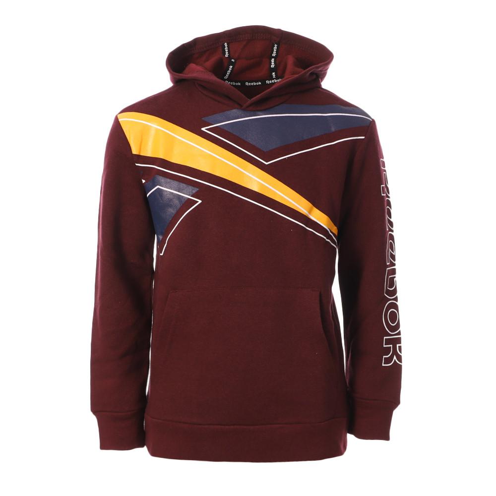 Sweat à Capuche Bordeaux Garçon Reebok Hoodie pas cher