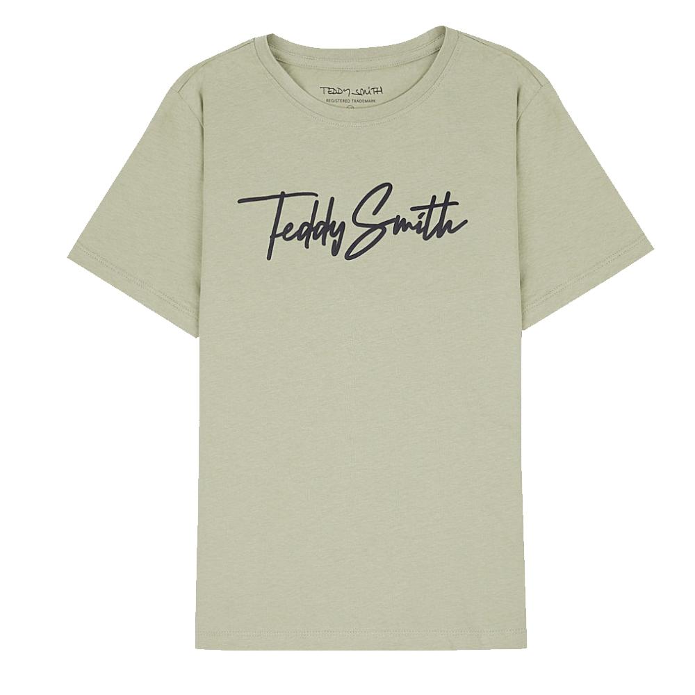 T-shirt Beige Garçon Teddy Smith Evan pas cher