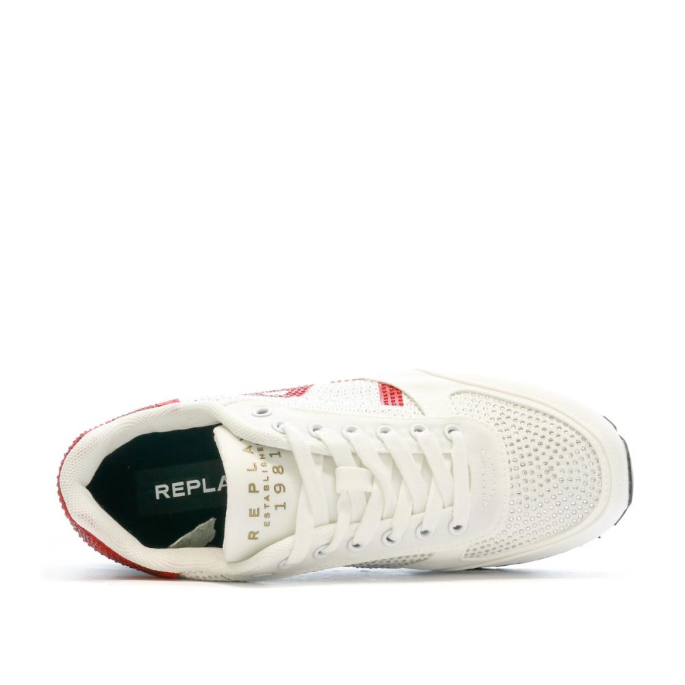 Baskets Blanches Femme Replay Penny Diamond vue 4