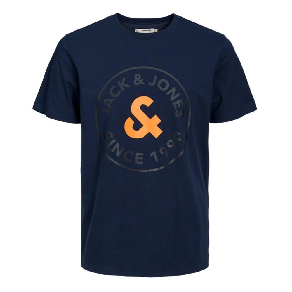 T-shirt Marine Garçon Jack & Jones Caron pas cher